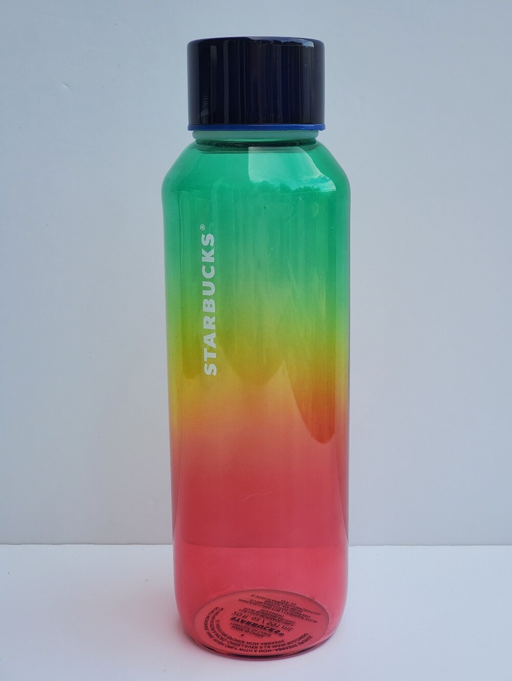 Starbucks Summer 2022 Rainbow Ombre Gradient Glass Water Bottle 20oz